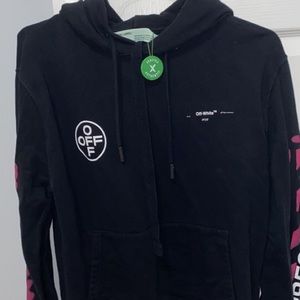 offwhite diag stencil hoodie multicolor
